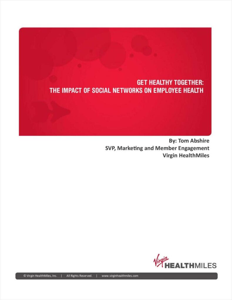 Get Healthy – Together: The Impact of Social Networks on Employee Health